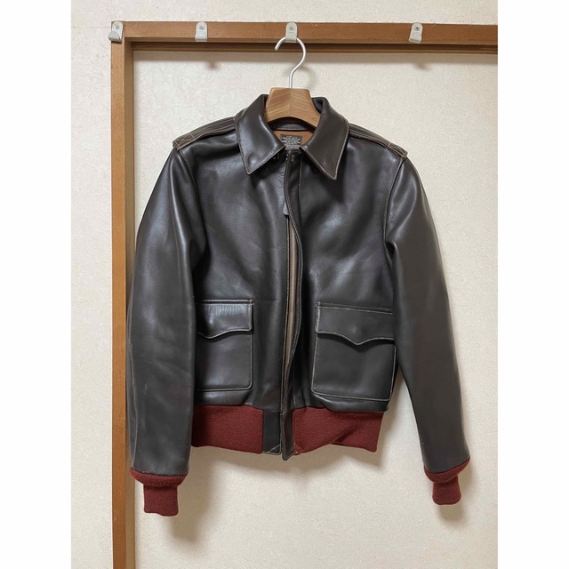 Buzz Rickson's - M品番! BUZZ RICKSON'S A-2 赤リブM83145 サイズ36の