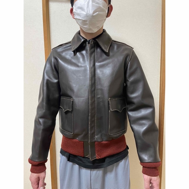 Buzz Rickson's - M品番! BUZZ RICKSON'S A-2 赤リブM83145 サイズ36の