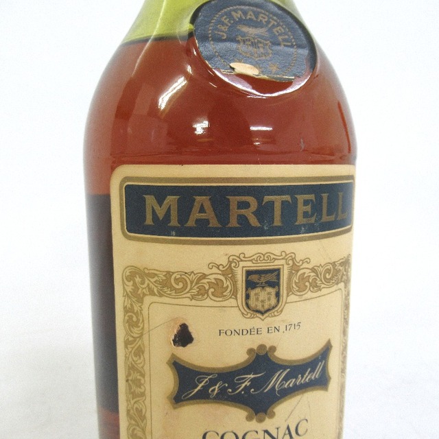 ブランデー未開封☆MARTELL【マーテル】 スリースター グリーンボトル