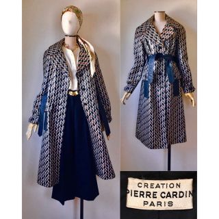 フミカウチダ(FUMIKA_UCHIDA)の60s PIERRE CARDIN GEOMETRIC COAT ヴィンテージ(ロングコート)