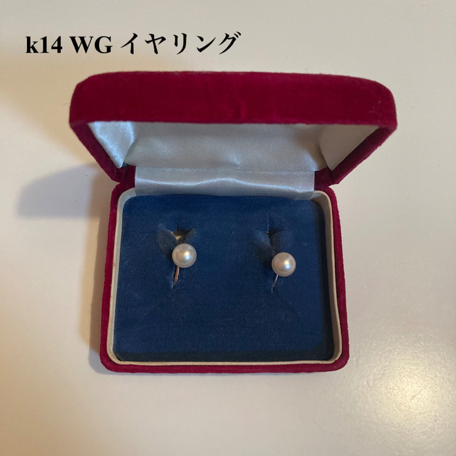 真珠 k14 WG イヤリング