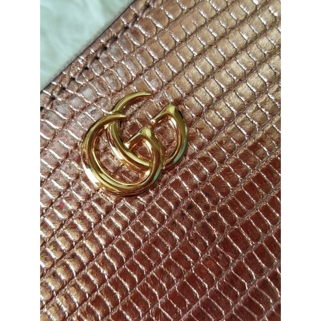 GUCCI グッチ GGマーモント リザード ジップ アラウンド 長財布 【冬