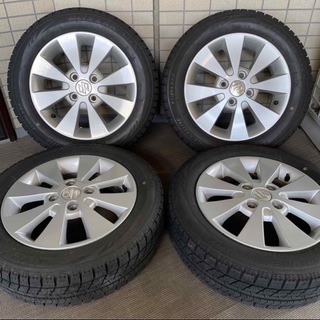 ブリヂストン(BRIDGESTONE)の155/65R14 VRX2 スズキ　ワゴンR純正ホイール ①(タイヤ・ホイールセット)