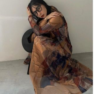 アメリヴィンテージ(Ameri VINTAGE)のAmeriVINTAGE 完売品 UND GYPSUM ART DRESS(ロングワンピース/マキシワンピース)