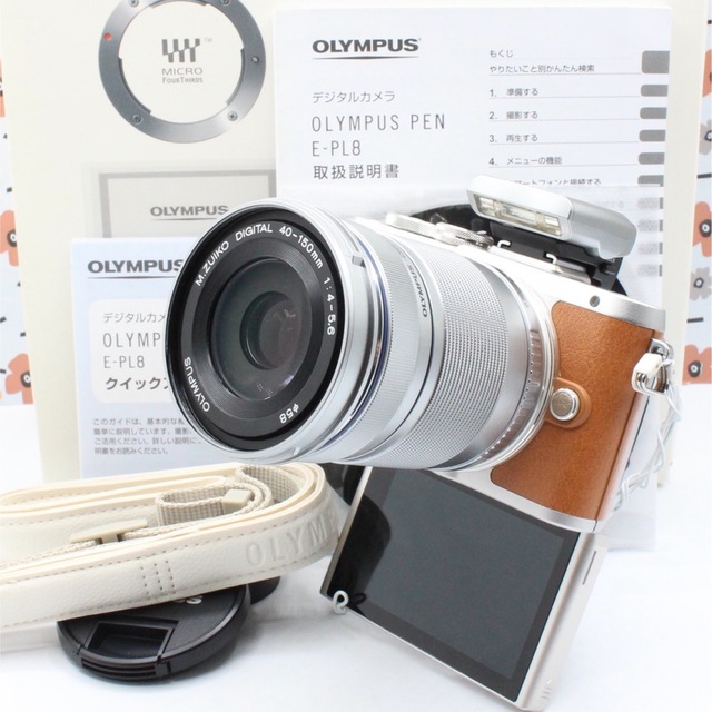 ショット極小、付属品がとっても充実❤️OLYMPUS PEN Lite E-PL8-