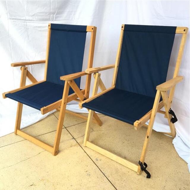 ブルーリッジチェアワークス ハイランド デッキ チェア The Highlands Deck Chair 2脚セット アメリカ製 入手困難 BLUE RIDGE CHAIR WORKS ブルー系