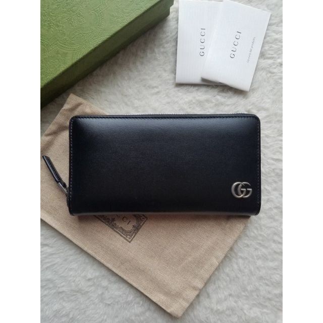 【半額】 Gucci - GUCCI グッチ GGマーモント ジップ アラウンド 長財布 長財布