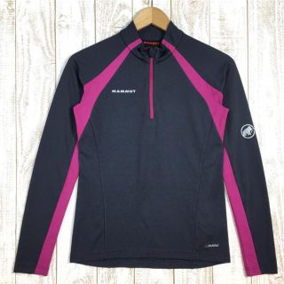 マムート(Mammut)のWOMENs XS  マムート トレイル ライト ジップ ロングスリーブ シャツ Trail Light Zip Longsleeve Shirts ポーラテック パワードライ MAMMUT 1041-06600 チャコール系(その他)