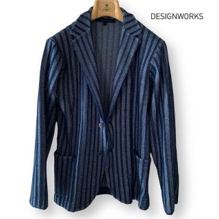 デザインワークス(DESIGNWORKS)の美品/DESIGNWORKS/ストレッチニットジャケット/M(テーラードジャケット)