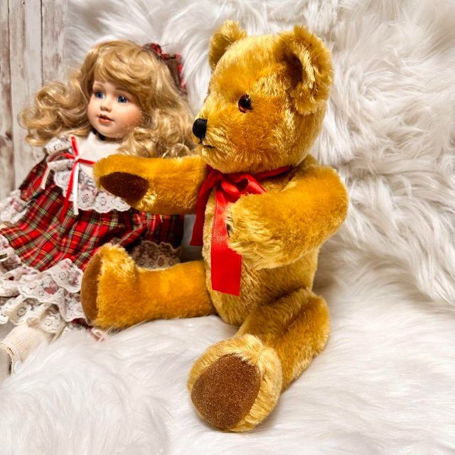 ☆にっこり♡英国ビンテージベア☆36cm 【即納&大特価】 4144円引き