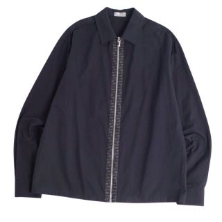 ディオールオム(DIOR HOMME)の極美品 ディオールオム DIOR HOMME シャツ 20SS ジャケット ジップアップ オブリーク コットン トップス メンズ イタリア製 39(M相当) ネイビー(その他)