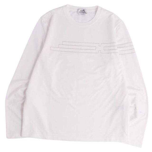 未使用 エルメス HERMES Tシャツ 2020年製 カットソー ロゴ刺繍