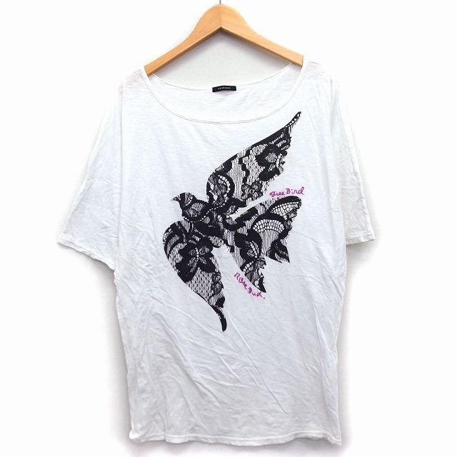 ROSE BUD(ローズバッド)のローズバッド ROSE BUD ワンピース Tシャツワンピ ミニ 膝上 透け感 レディースのワンピース(ミニワンピース)の商品写真