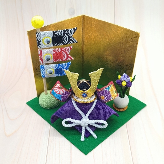 つまみ細工五月人形/鯉のぼり/兜/端午の節句 ハンドメイド・手芸 つまみ細工五月人形/鯉のぼり/兜/端午の節句 ハンドメイド・手芸