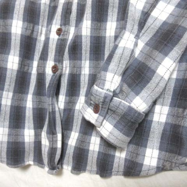 ARMANI JEANS - アルマーニ ジーンズ シャツ 長袖 チェック グレー系 S