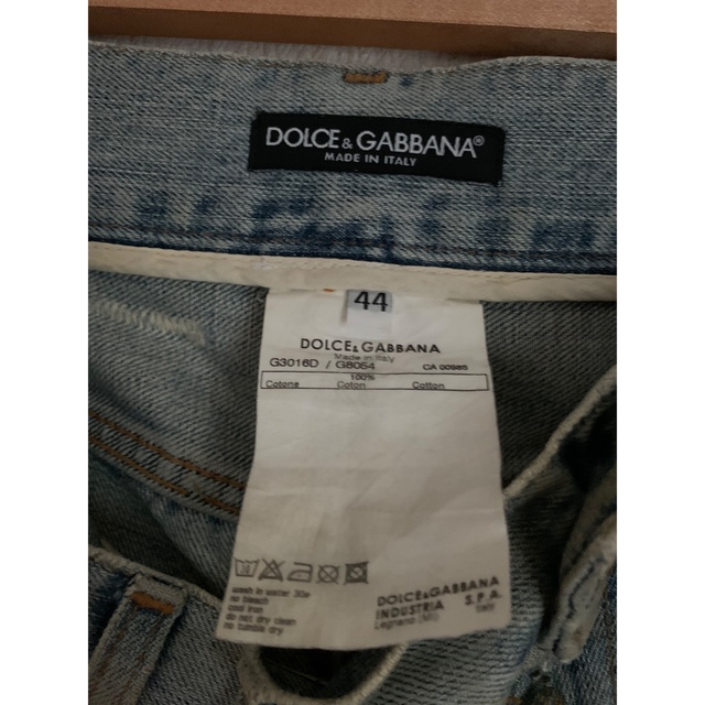 DOLCE&GABBANA(ドルチェアンドガッバーナ)のDOLCE&GABBANA damage paint jeans y2k メンズのパンツ(デニム/ジーンズ)の商品写真