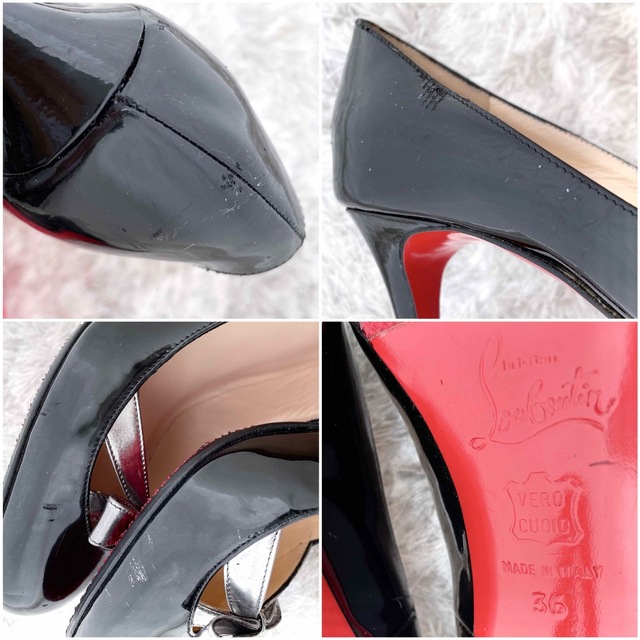 Christian Louboutin(クリスチャンルブタン)のクリスチャンルブタン　リボン　サンダル　フラットシューズ　パンプス　靴　美品 レディースの靴/シューズ(ハイヒール/パンプス)の商品写真