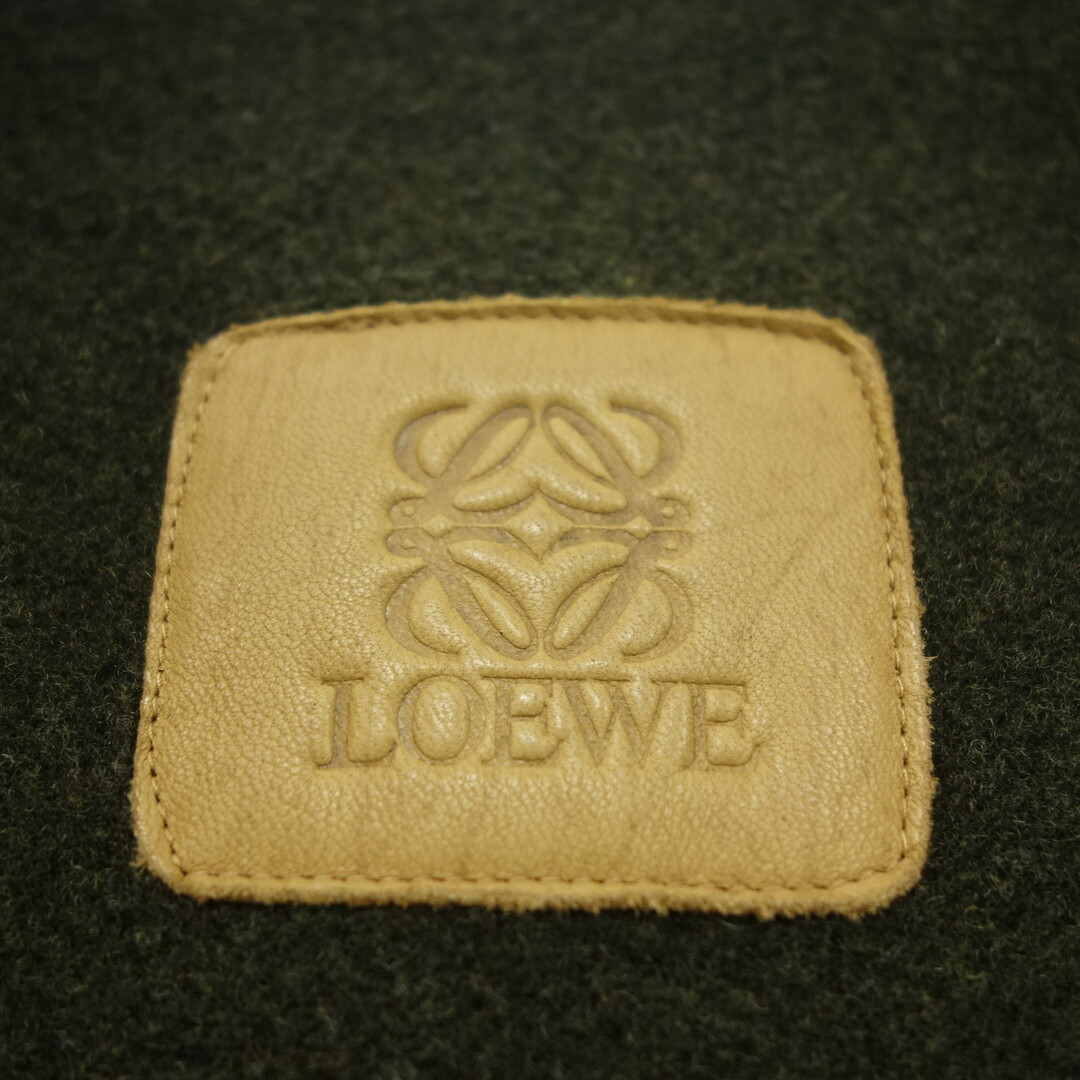 LOEWE(ロエベ)のロエベ レザーベスト 52 ブラウン 切替 アナグラム メンズ【AFG1】 メンズのトップス(ベスト)の商品写真