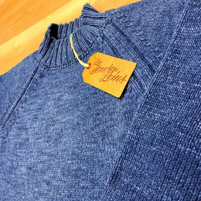 希少品!TENDERLOIN MOCK NECK COTTON KNITネイビー | forext.org.br