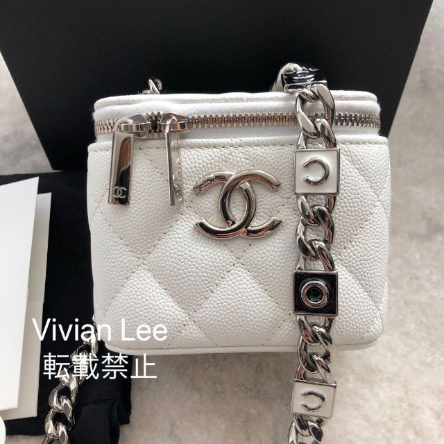 CHANEL シャネル バニティバッグ キャビアスキン - ポーチ