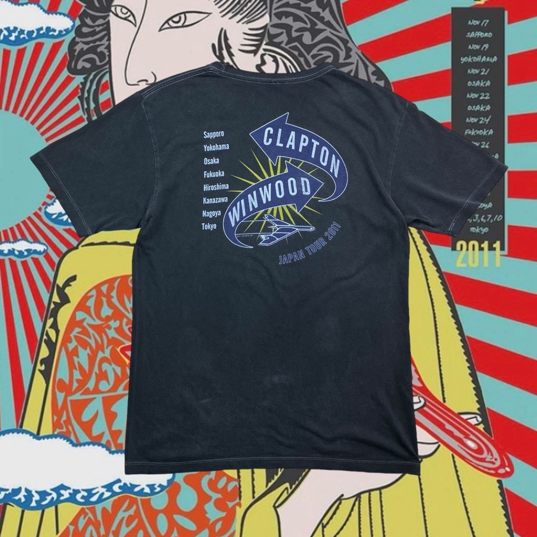 Eric clapton エリッククラプトン　ヴィンテージTシャツ　ロック　黒