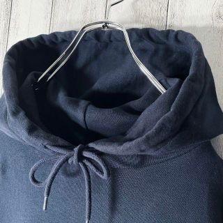 美品 2XL】ケボズ 両面刺繍 ラウンドロゴ パーカー 紺 レアサイズの
