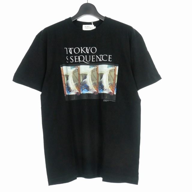 トウキョウ シークエンス クルーネック フォト プリント Tシャツ XL 黒