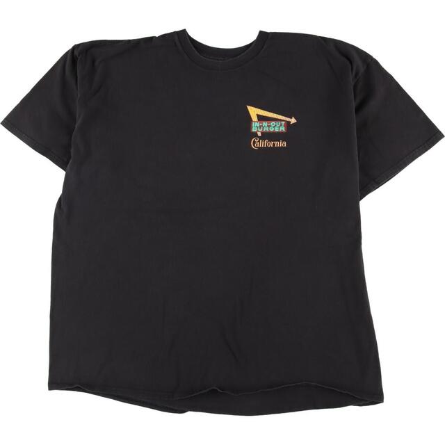 IN-N-OUT BURGER CALIFORNIA 両面プリント アドバタイジングTシャツ メンズXXL /eaa327666