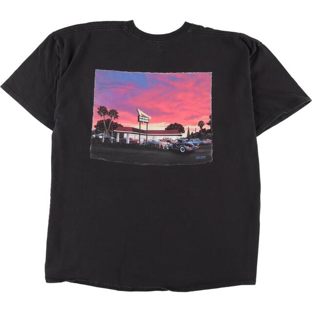 IN-N-OUT BURGER CALIFORNIA 両面プリント アドバタイジングTシャツ メンズXXL /eaa327666