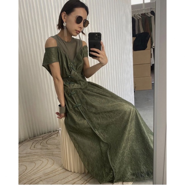 ameri vintage / LACE KANG FU DRESS ameri vintage / LACE KANG FU DRESS