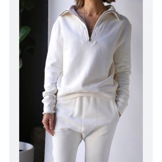 アパルトモンドゥーズィエムクラス(L'Appartement DEUXIEME CLASSE)のNili Lotan Bentley Hoodie ホワイト(トレーナー/スウェット)