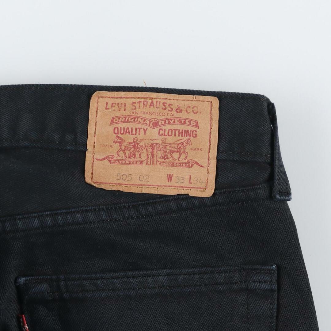 90年代 リーバイス Levi's 505 ブラックジーンズ テーパードデニムパンツ 英国製 メンズw33 ヴィンテージ /eaa317660