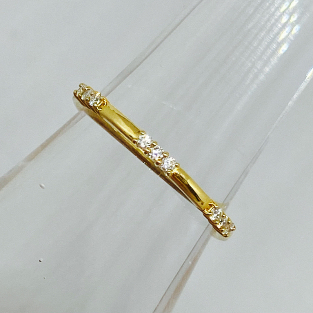  K18  ダイヤモンドリング　　　　　　　　　　　　サイズ約9号 レディースのアクセサリー(リング(指輪))の商品写真