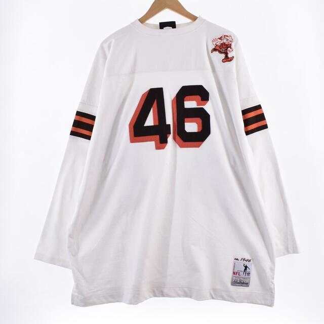 ビッグサイズ Stall Dean NFL ナンバリング フットボールTシャツ ロングTシャツ ロンT フリーサイズ /eaa317331