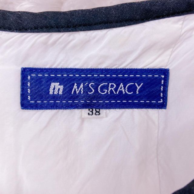 【美品】M’S GRACY 花柄 総柄 ひざ丈ワンピース Mサイズ