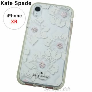 ケイトスペードニューヨーク(kate spade new york)の【ケイトスペード】フラワー×クリア iPhoneXR ケース(iPhoneケース)