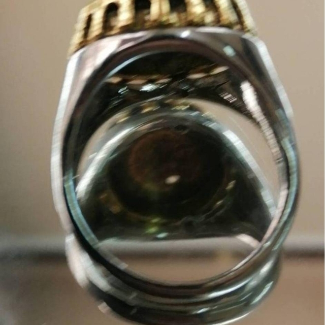 【SALE】リング メンズ アクセサリー おしゃれ ゴールド金色 指輪 22号 レディースのアクセサリー(リング(指輪))の商品写真