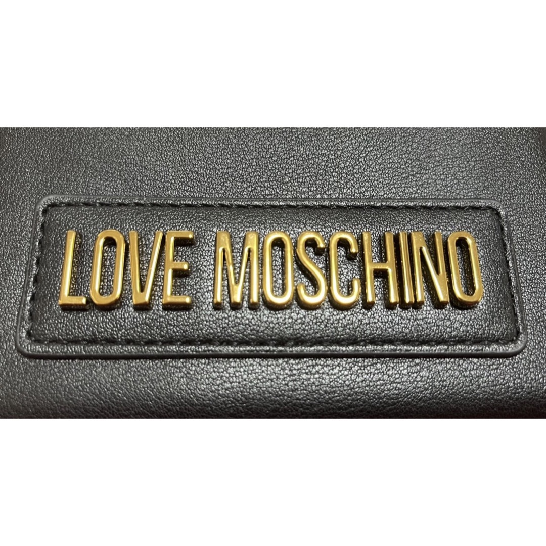 MOSCHINO(モスキーノ)の定価¥74800.新品正規　MOSCHINO モスキーノ　ロゴ財布　黒　ブラック レディースのファッション小物(財布)の商品写真