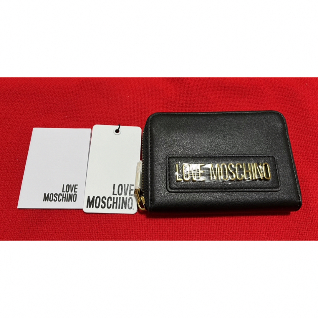 定価¥74800.新品正規　MOSCHINO モスキーノ　ロゴ財布　黒　ブラックパスケース