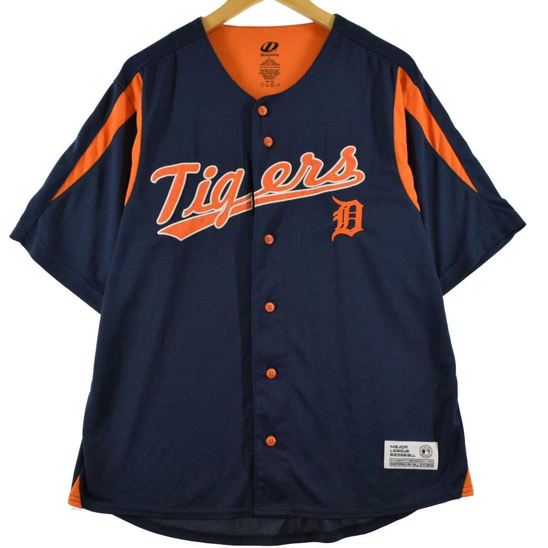 Dynasty MLB DETROIT TIGERS デトロイトタイガース ゲームシャツ ベースボールシャツ メンズL /eaa317072