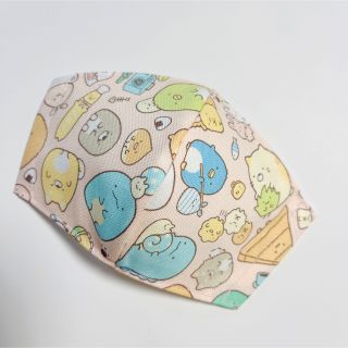 7-5 すみっこ　ピンク　子供マスクS   ハンドメイド(外出用品)