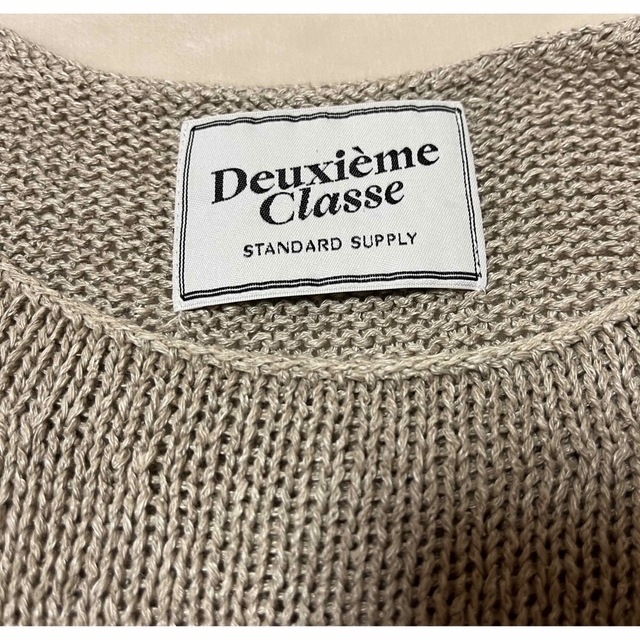 DEUXIEME CLASSE(ドゥーズィエムクラス)のDeuxieme Classeシルクリネン混プルオーバー レディースのトップス(ニット/セーター)の商品写真