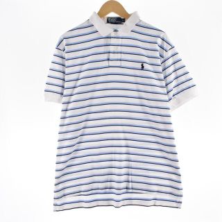 ラルフローレン(Ralph Lauren)の古着 ラルフローレン Ralph Lauren POLO by Ralph Lauren 半袖 ボーダー ポロシャツ メンズL /eaa327362(ポロシャツ)