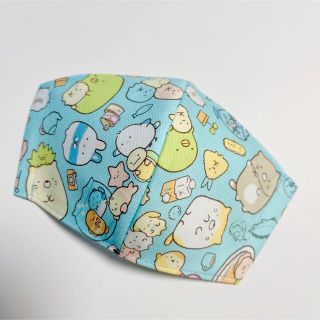 7-11 すみっこ　サックス　子供マスクS  ハンドメイド(外出用品)