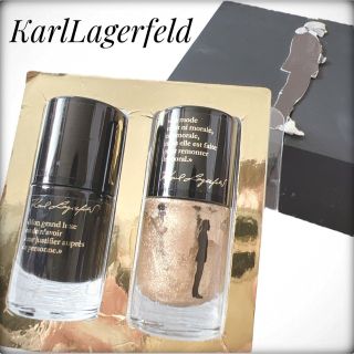 Karl Lagerfeld - 激レア カールラガーフェルド ネイル 箱入り ブラック ゴールド セット