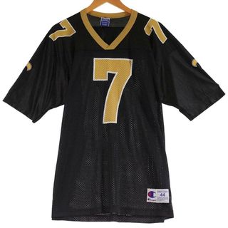 チャンピオン(Champion)の古着 チャンピオン Champion NFL NEW ORLEANS SAINTS ニューオーリンズセインツ メッシュ ゲームシャツ メンズXL /eaa317489(Tシャツ/カットソー(半袖/袖なし))