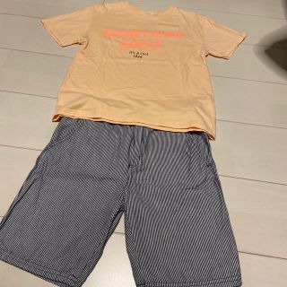 ザラキッズ(ZARA KIDS)のザラキッズTシャツ& H&Mハーフパンツ　130(Tシャツ/カットソー)