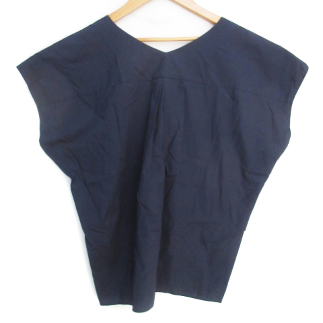 UNITED ARROWS(ユナイテッドアローズ)のユナイテッドアローズ ブラウス カットソー 半袖 無地 F 紺 /FF21 レディースのトップス(シャツ/ブラウス(半袖/袖なし))の商品写真