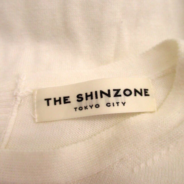Shinzone(シンゾーン)のシンゾーン ニット カットソー ノースリーブ ラウンドネック 無地 F ホワイト レディースのトップス(ニット/セーター)の商品写真