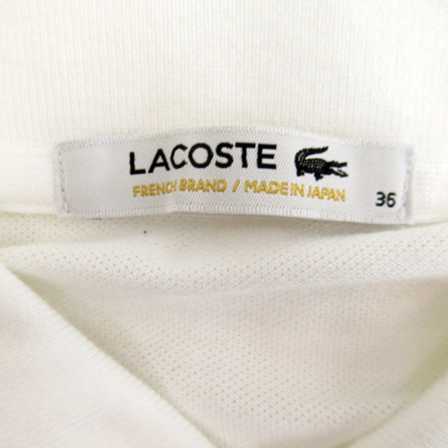 LACOSTE  レディース　ポロシャツ  白　36